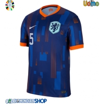 Maglie da calcio Olanda Nathan Ake #5 Seconda Maglia Europei 2024 Manica Corta